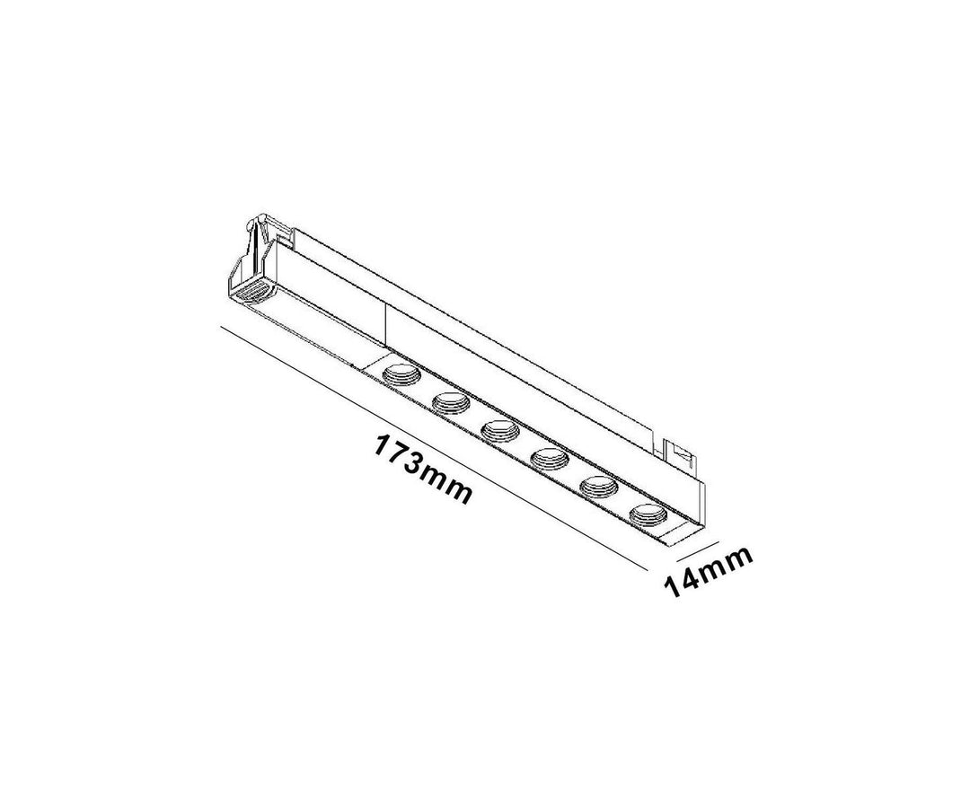 Microline Gamma lyslist 7,4W 2700 kelvin 24V RA90 - Dimbar-Microline-NorDesign-Grafitt svart-382431005-Lightup.no