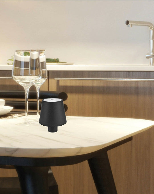 Mida bordlampe 3W IP20 Oppladbar - Kan montere på flaske-Bordlamper-NorDesign-Svart-70303305-Lightup.no