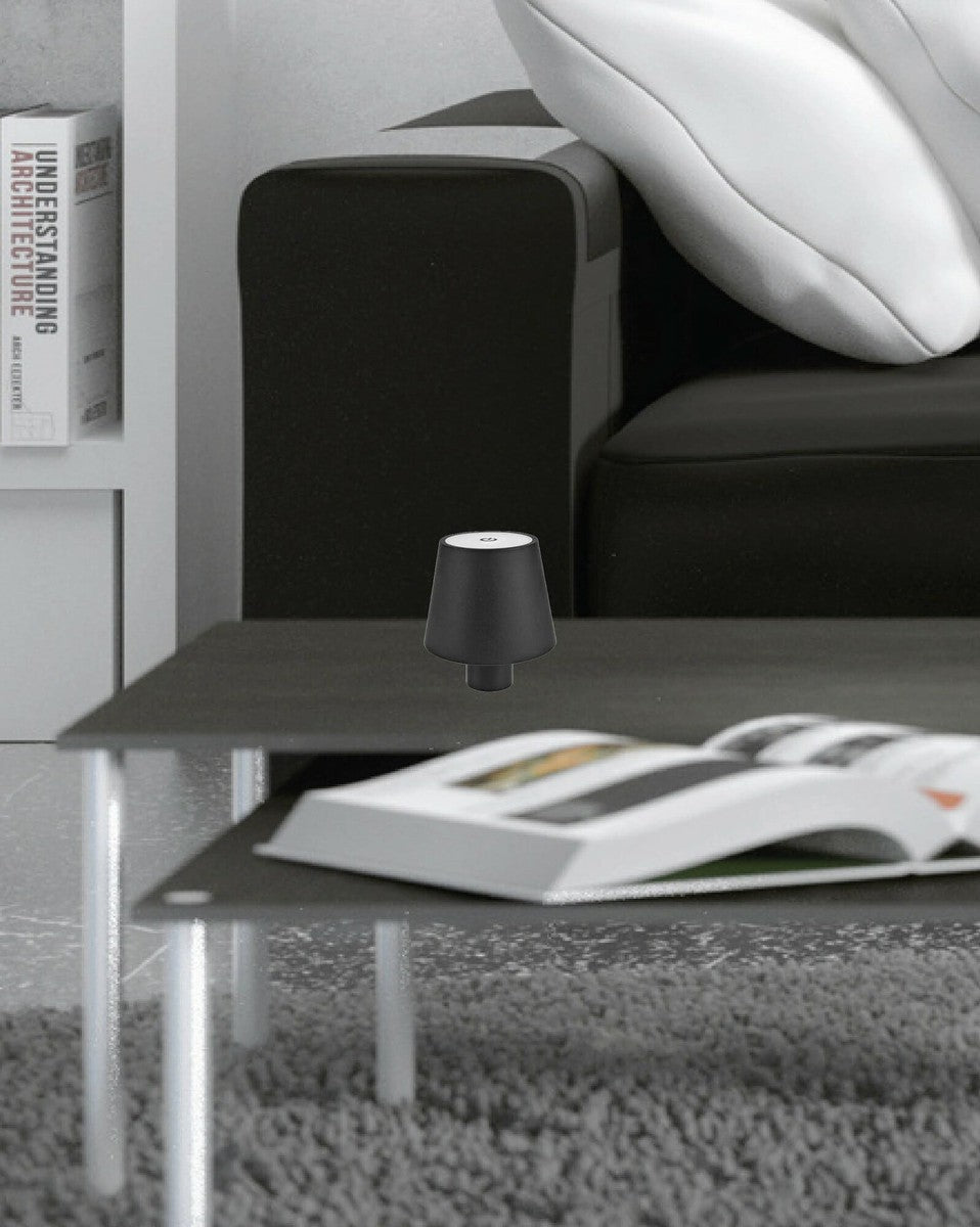 Mida bordlampe 3W IP20 Oppladbar - Kan montere på flaske-Bordlamper-NorDesign-Svart-70303305-Lightup.no