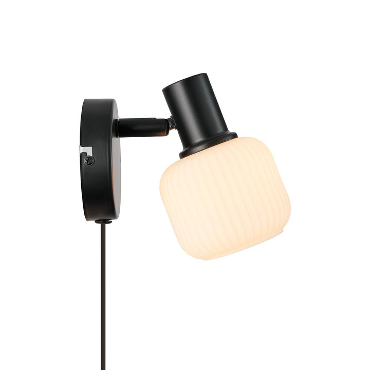 Milford mini vegglampe-Vegglamper-Nordlux-Hvit-2412631003-Lightup.no