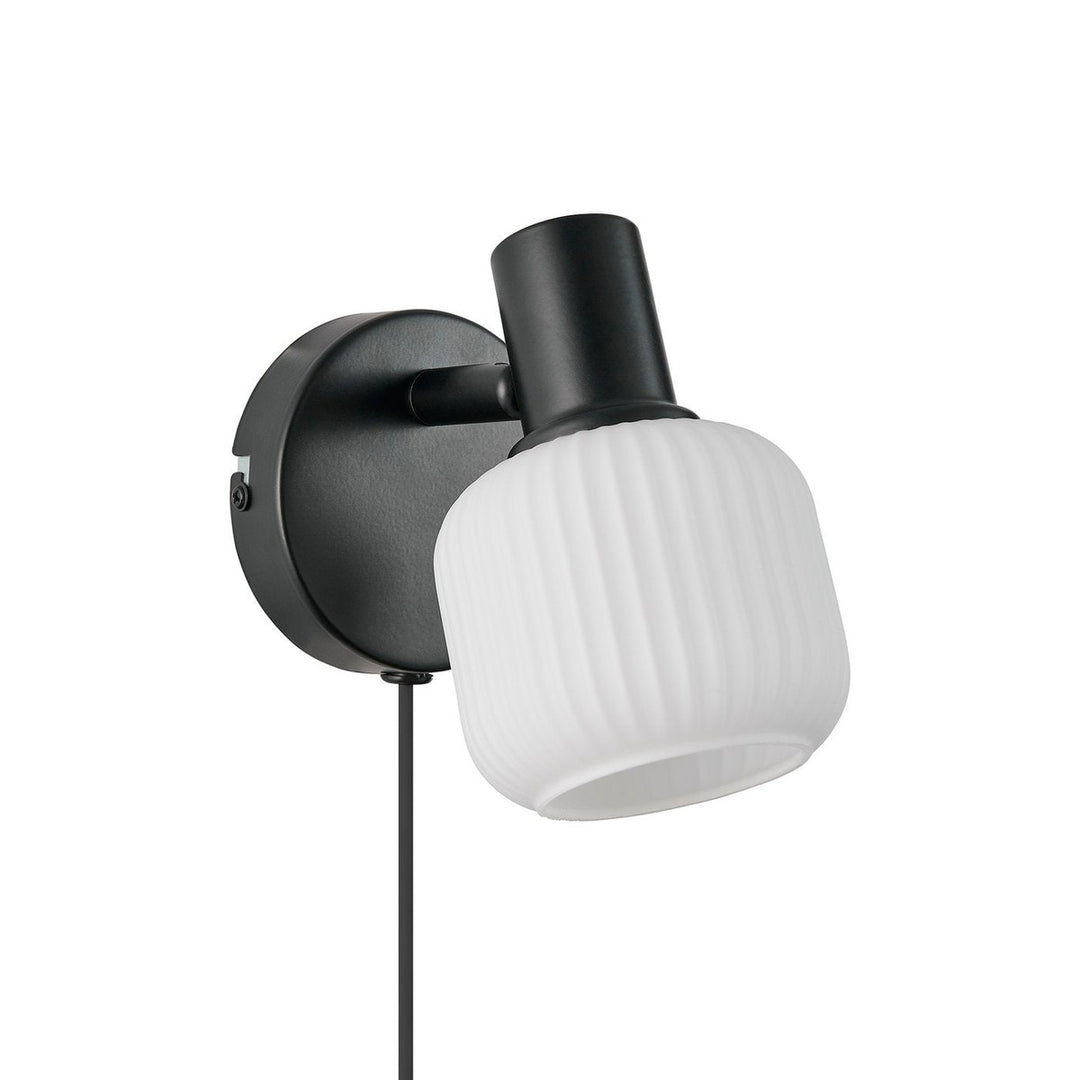 Milford mini vegglampe-Vegglamper-Nordlux-Hvit-2412631003-Lightup.no