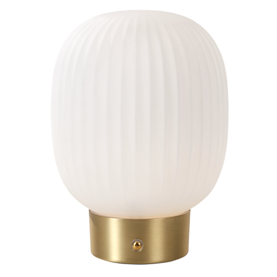 Millie bordlampe - Oppladbar-Bordlamper-Ms - belysning-Hvit / Messingfarget-9400000501-Lightup.no