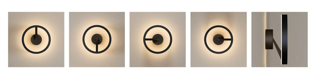 Mind 220 vegglampe 9W 2700 Kelvin RA90 dimbar-Vegglamper-NorDesign-Svart-512200105-Lightup.no