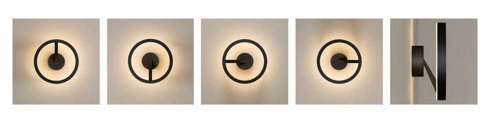 Mind 220 vegglampe 9W 2700 Kelvin RA90 dimbar-Vegglamper-NorDesign-Svart-512200105-Lightup.no