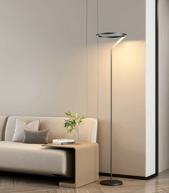 Mind 330 gulvlampe 20W 2700 Kelvin - Dimbar-Gulvlamper-NorDesign-Svart-563300105-Lightup.no