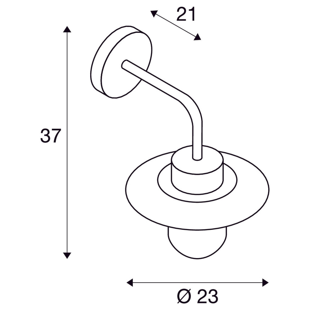 Molat vegglampe utendørs IP44-Utebelysning vegg klassisk-Slv-Antrasitt-slv-1000820-Lightup.no