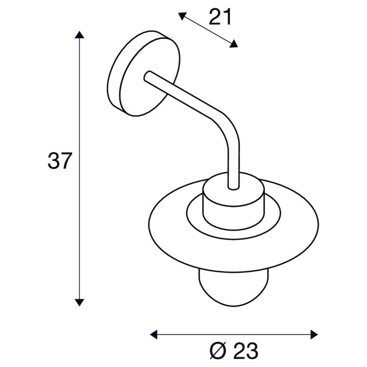Molat vegglampe utendørs IP44-Utebelysning vegg klassisk-Slv-Antrasitt-slv-1000820-Lightup.no
