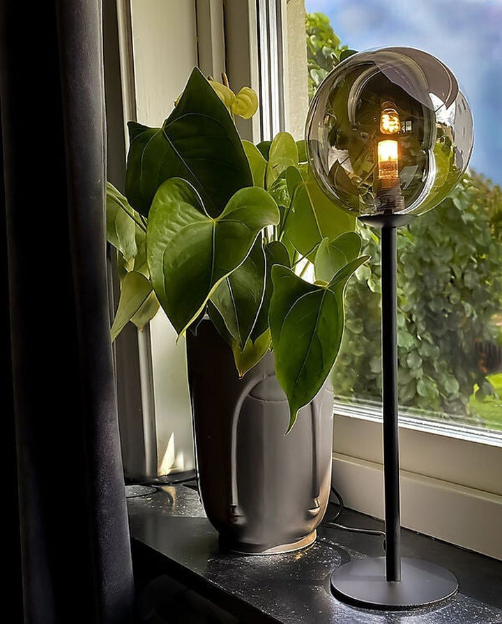 Molekyl bordlampe 43 cm-Bordlamper-Aneta Lighting-Messing / Opal-68001-25-Lightup.no