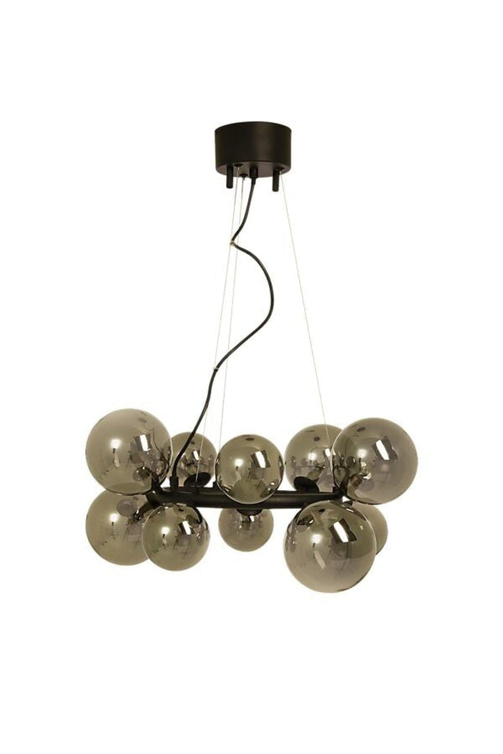 Molekyl takpendel rund-Takpendler-Aneta Lighting-Messing / Opal-65100-25-Lightup.no
