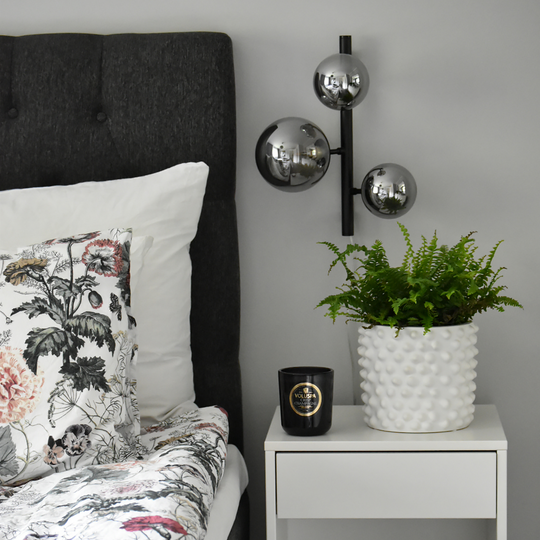 Molekyl vegglampe-Vegglamper-Aneta Lighting-Messing / Hvit-60909-25-Lightup.no