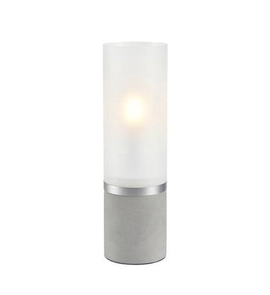 Molo bordlampe 30 cm - Betong/Frostet glass - Betong-Bordlamper-Marksløjd-Betong-Mrk-108594-Lightup.no