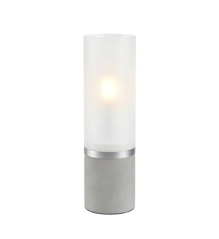 Molo bordlampe 30 cm - Betong/Frostet glass - Betong-Bordlamper-Marksløjd-Betong-Mrk-108594-Lightup.no