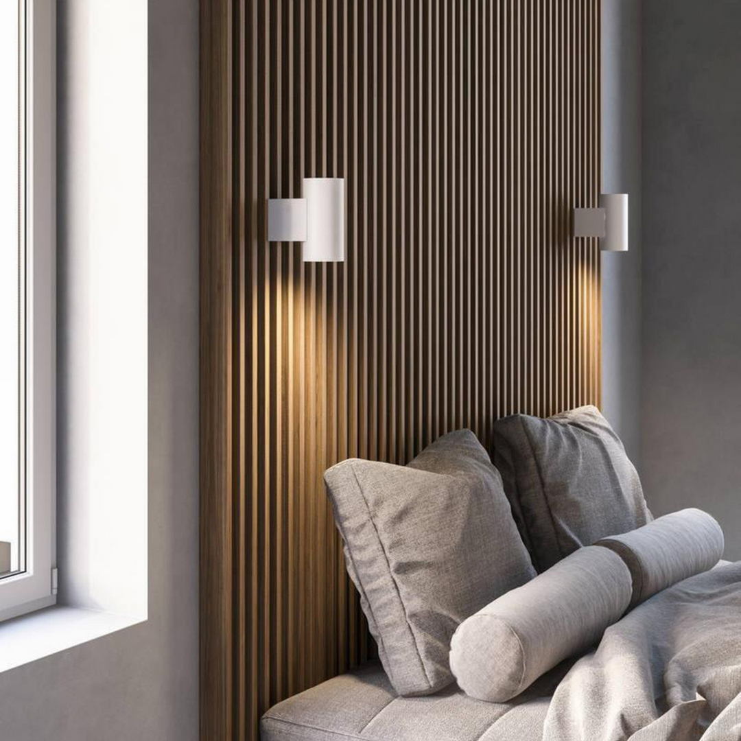 Mona vegglampe 10W 3-step moodmaker-Vegglamper-Nordlux-Svart / Hvit-2110561003-Lightup.no
