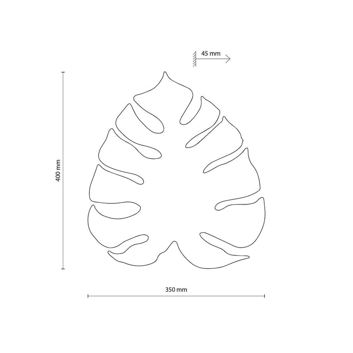Monstera vegglampe-Vegglamper-TK Lighting-Grønn-TK-4668-Lightup.no