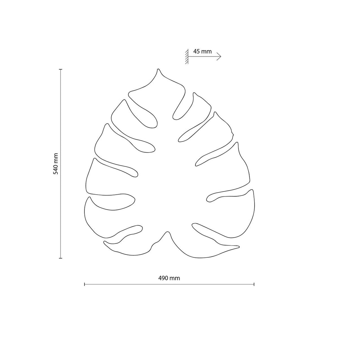 Monstera vegglampe XL-Vegglamper-TK Lighting-Brun-TK-5822-Lightup.no