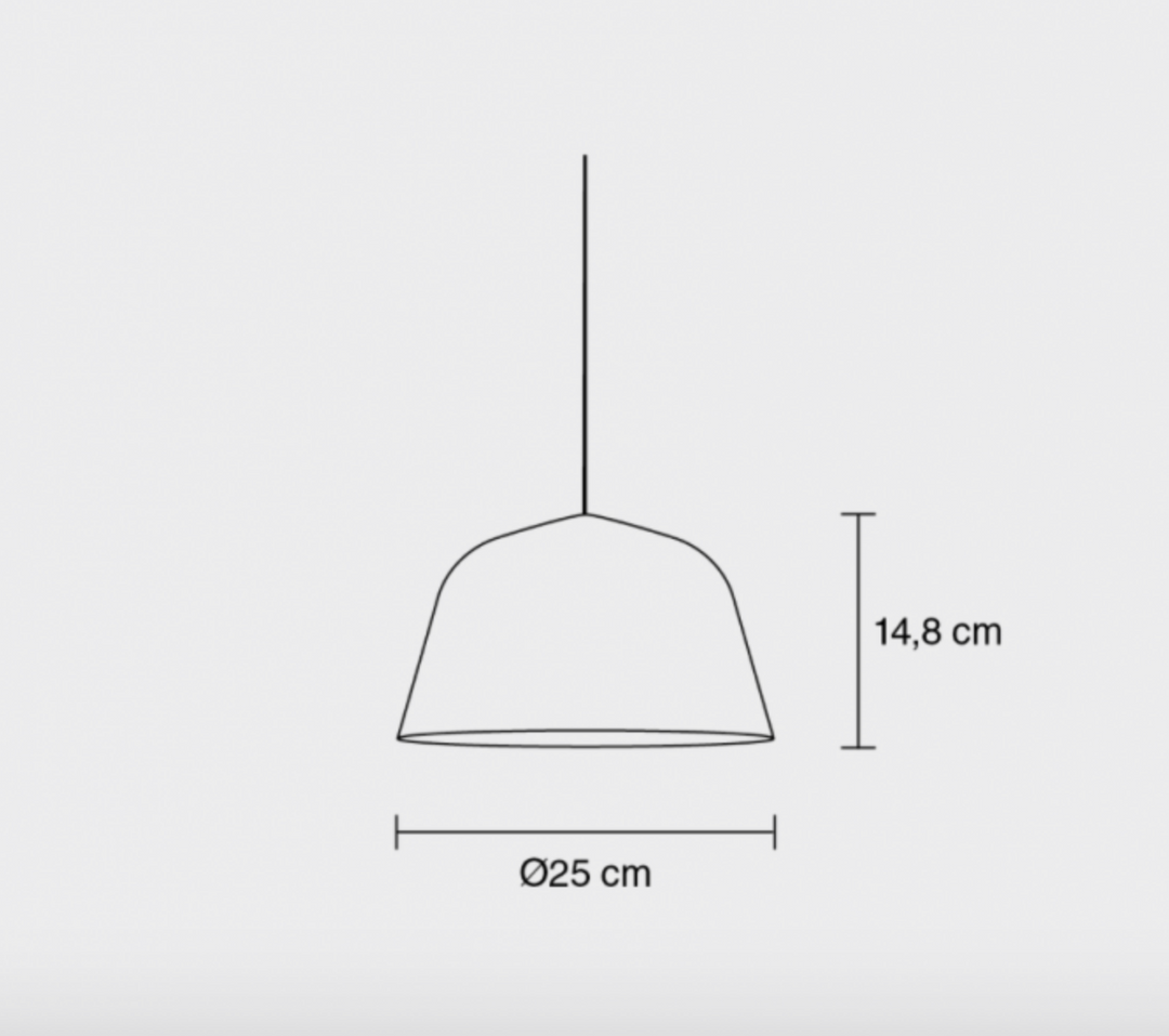Muuto Ambit takpendel Ø25 cm-Takpendler-MUUTO-Svart-MUO__26034-Lightup.no