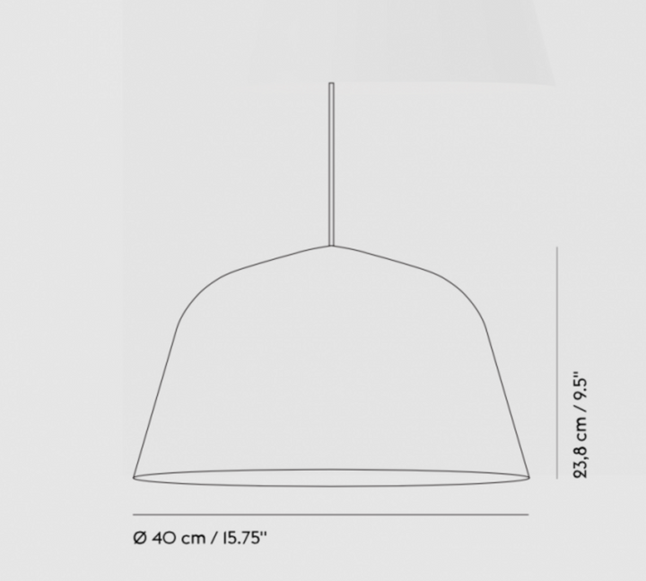 Muuto Ambit takpendel Ø40 cm-Takpendler-MUUTO-Grå-MUO__26021-Lightup.no