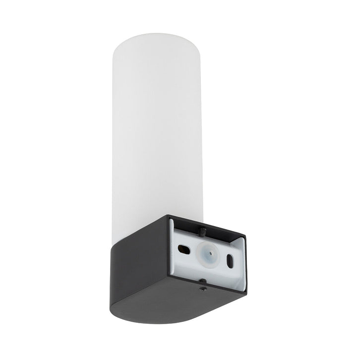 Natalie vegglampe enkel IP44-Baderomsbelysning vegglamper-Nowodvorski-Opal/Svart-N-10725-Lightup.no