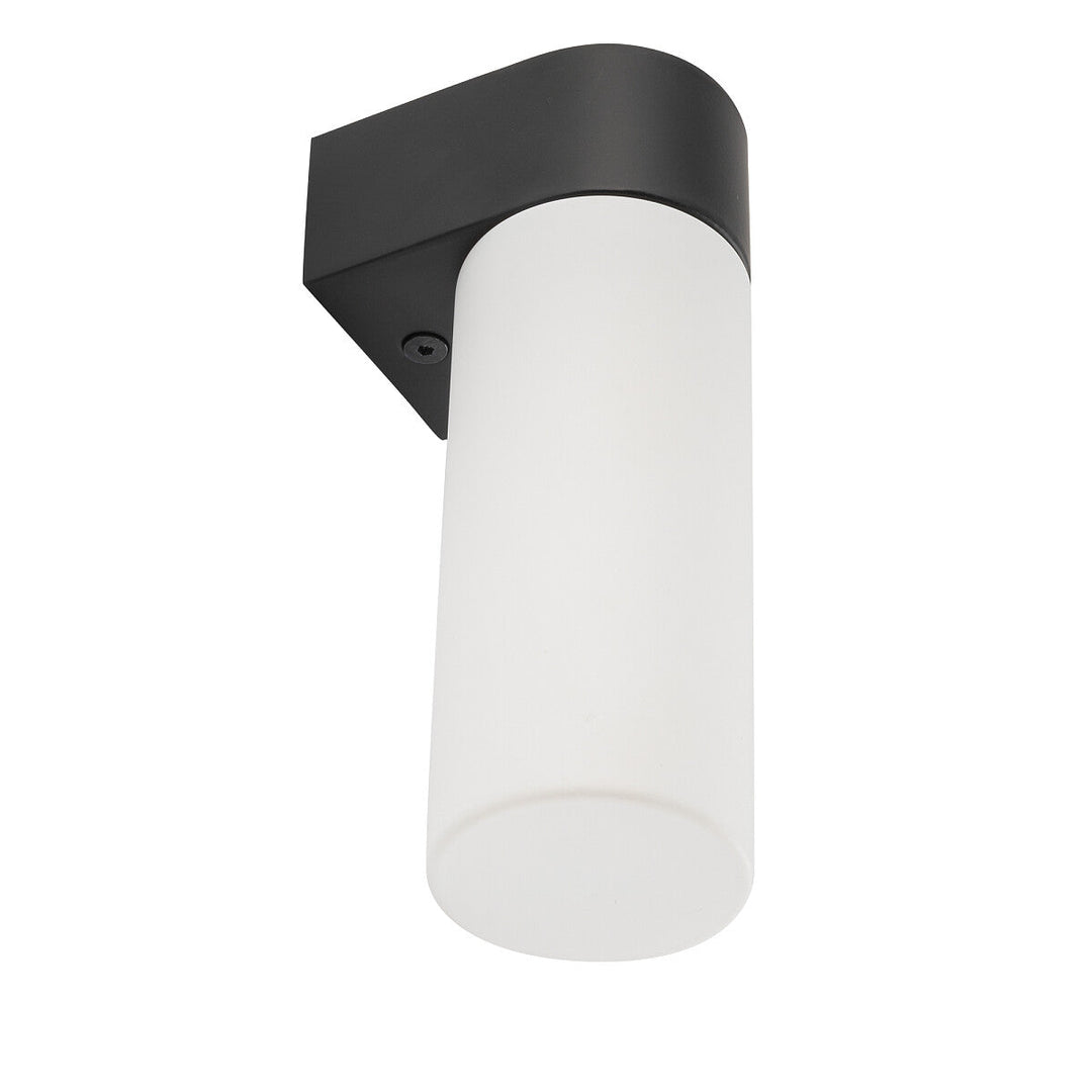 Natalie vegglampe enkel IP44-Baderomsbelysning vegglamper-Nowodvorski-Opal/Svart-N-10725-Lightup.no