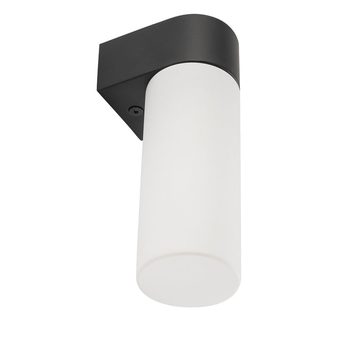 Natalie vegglampe enkel IP44-Baderomsbelysning vegglamper-Nowodvorski-Opal/Svart-N-10725-Lightup.no