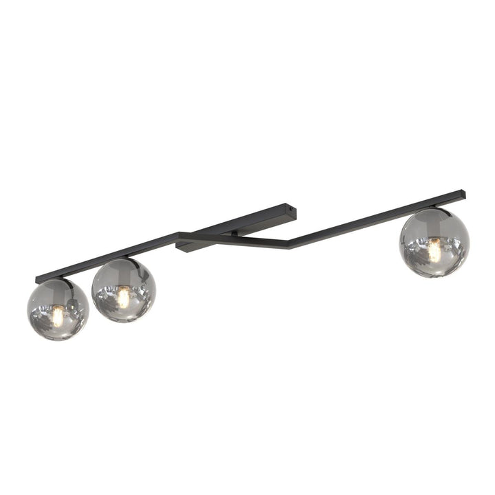 Naton taklampe 3-lys-Taklamper-Emibig-Svart / Røykfarget-1509/3-Lightup.no