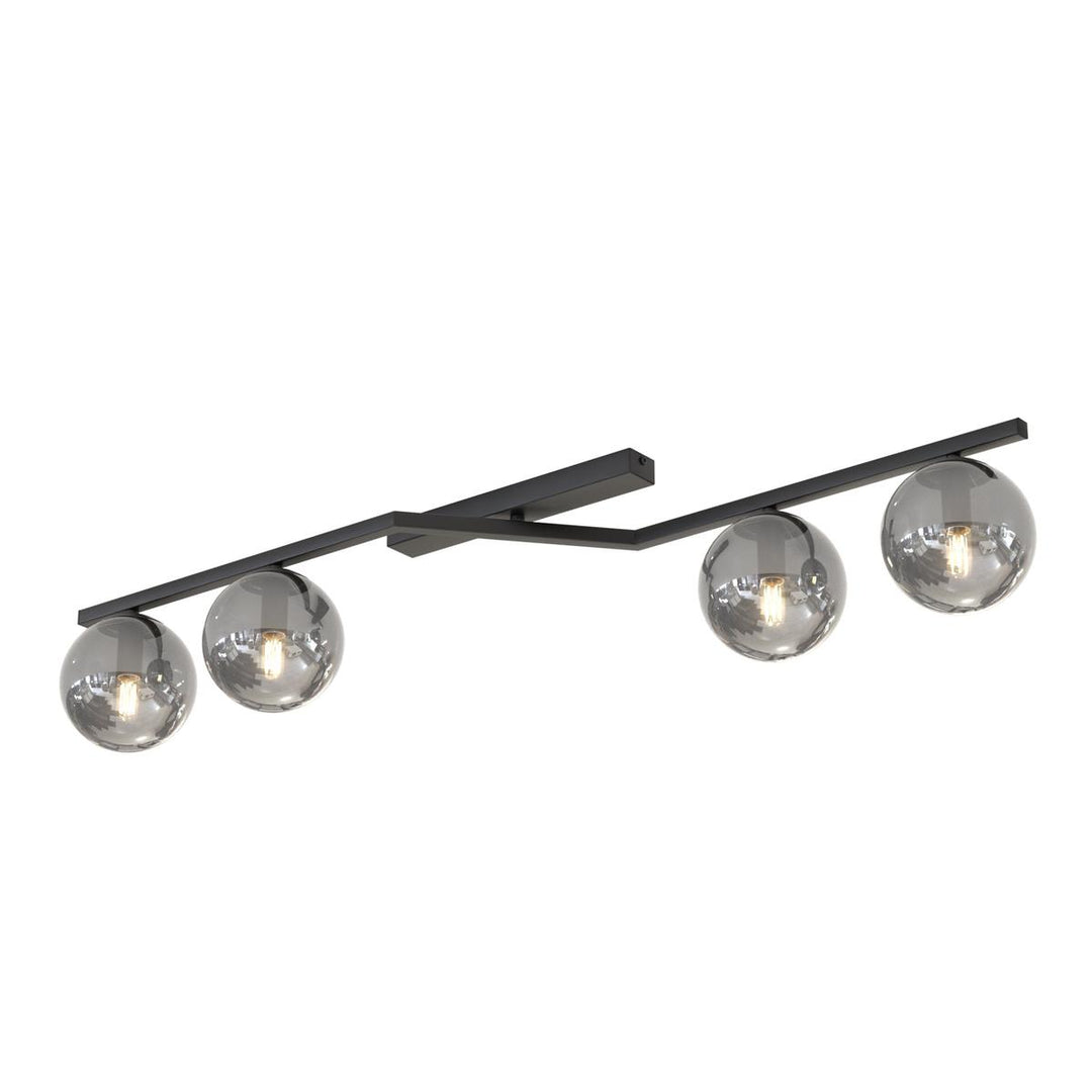 Naton taklampe 4-lys-Taklamper-Emibig-Svart / Røykfarget-1509/4-Lightup.no