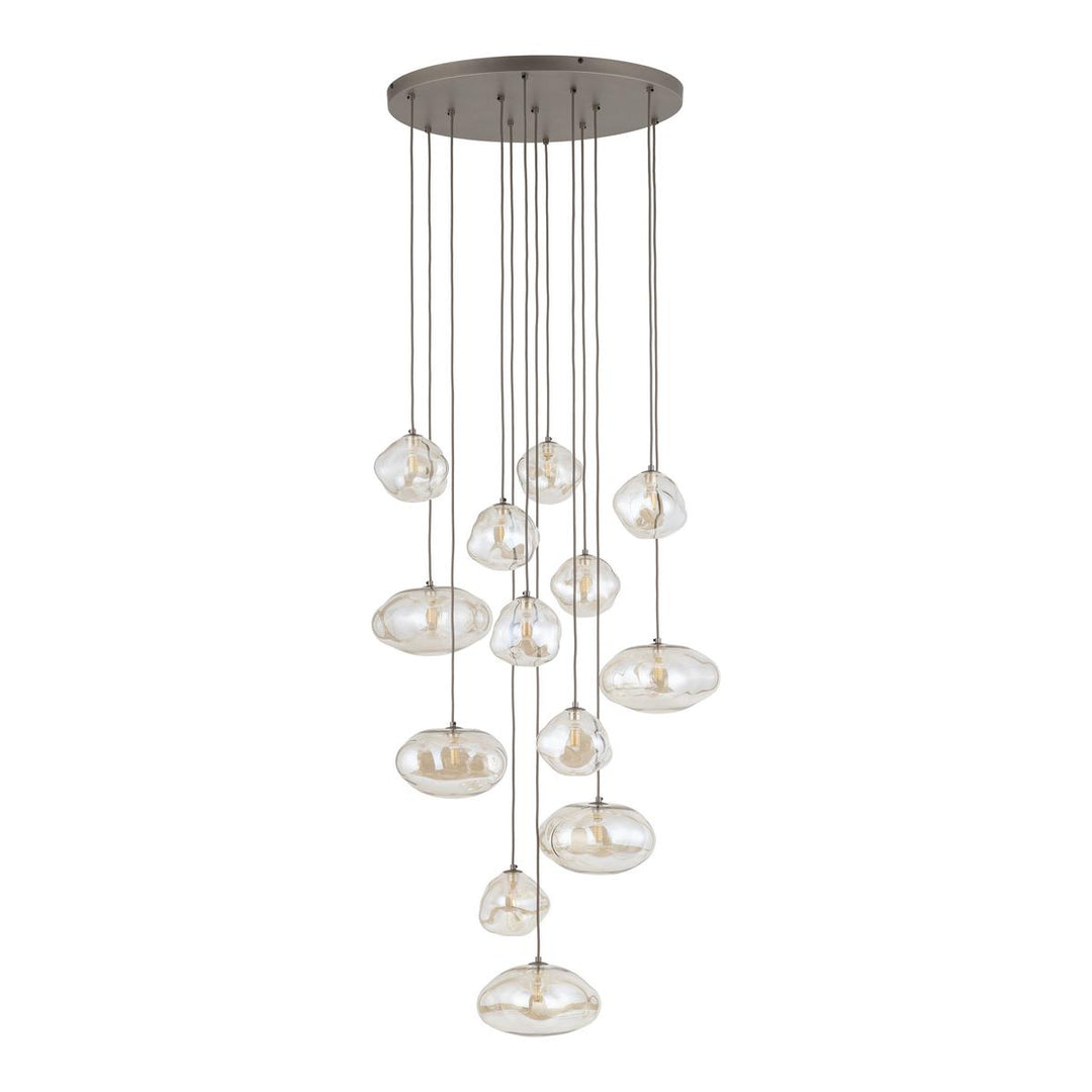 Nebia rondell takpendel 13-lys-Takpendler-TK Lighting-Brun-TK-11794-Lightup.no