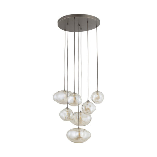 Nebia rondell takpendel 7-lys-Takpendler-TK Lighting-Brun-TK-11792-Lightup.no