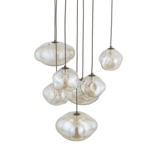 Nebia rondell takpendel 7-lys-Takpendler-TK Lighting-Brun-TK-11792-Lightup.no