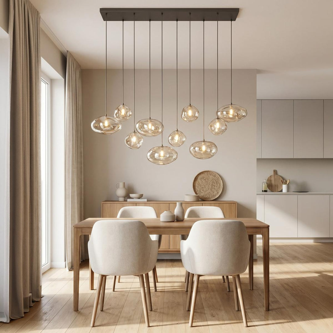 Nebia takpendel 10-lys-Takpendler-TK Lighting-Brun-TK-11793-Lightup.no
