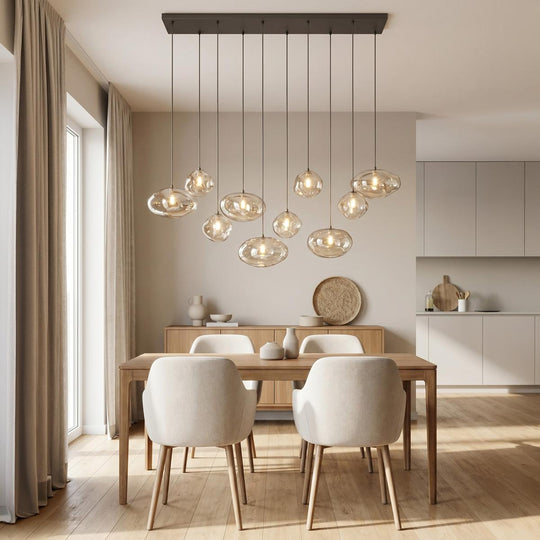 Nebia takpendel 10-lys-Takpendler-TK Lighting-Brun-TK-11793-Lightup.no