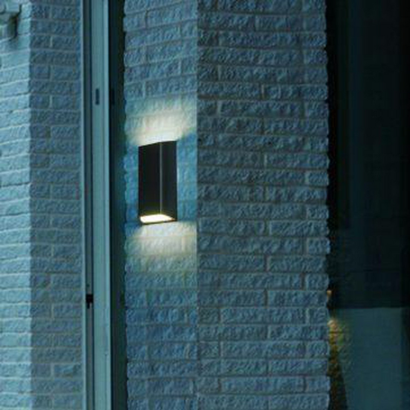 Nemi vegglampe utendørs opp/ned 2x4W IP65 3000K dimbar - Grafitt grå-Utebelysning vegg opp og ned-NorDesign-202205820-Lightup.no