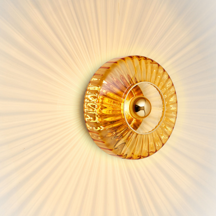 New Wave Optic 26 Wall Lamp - Amber-Vegglamper-Design by Us-Des__23025-Lightup.no