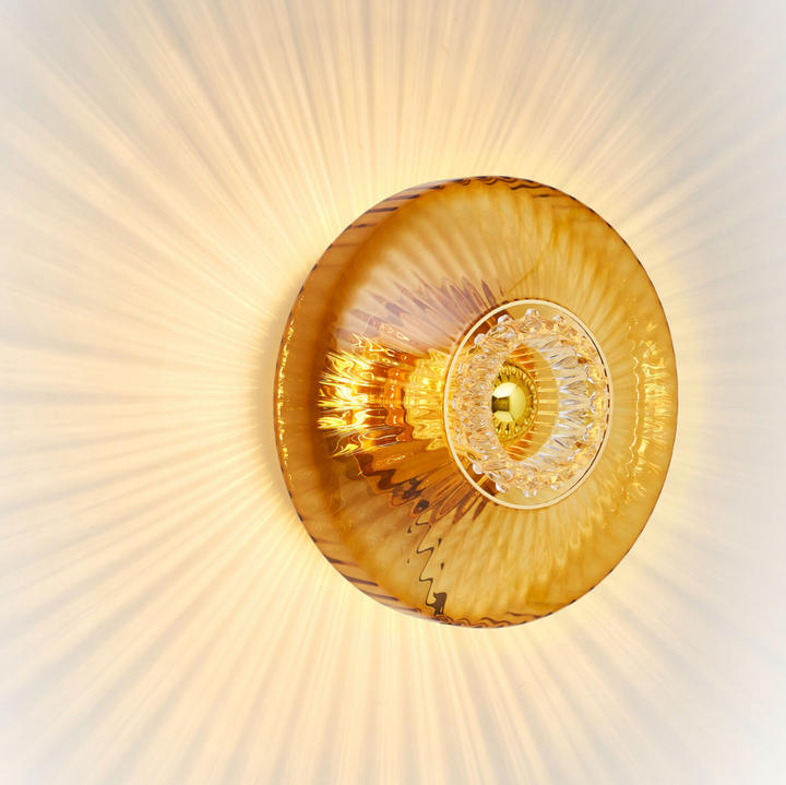 New Wave Optic XL Wall Lamp - Amber-Vegglamper-Design by Us-Des__23034-Lightup.no