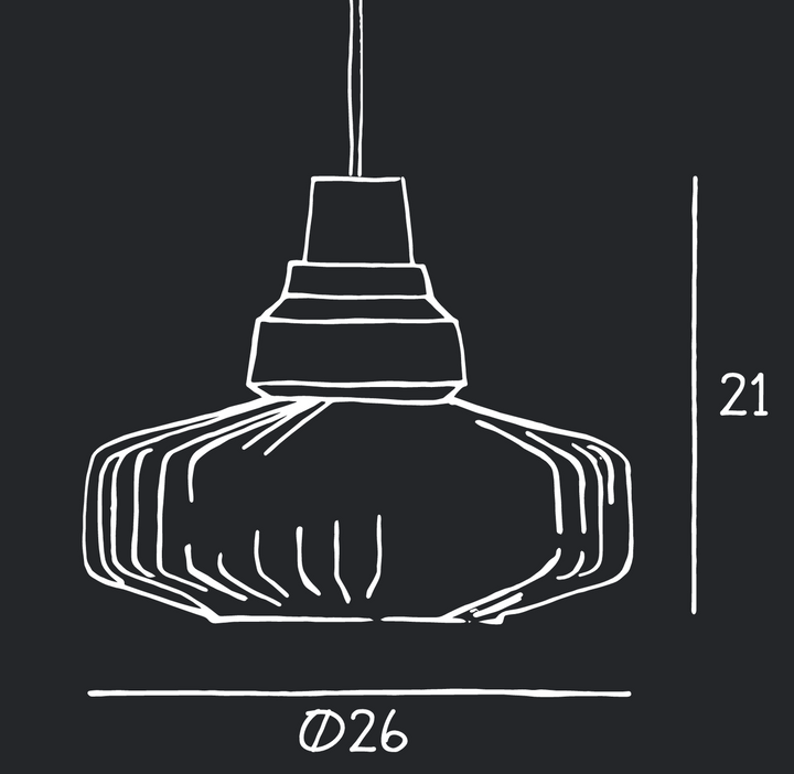 New Wave Optic takpendel - Smoke-Takpendler-Design by Us-Grå-Des__23001-Lightup.no