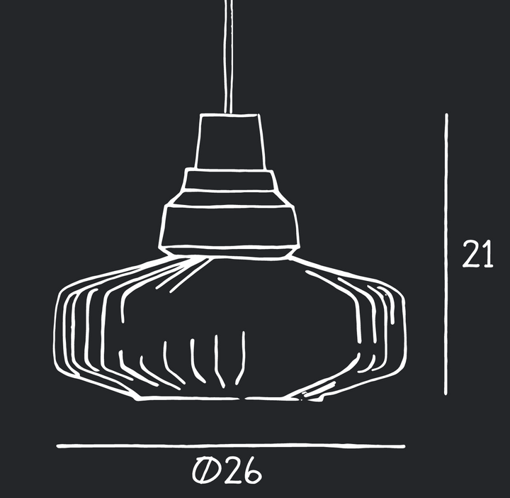 New Wave Optic takpendel - Smoke-Takpendler-Design by Us-Des__23001-Lightup.no