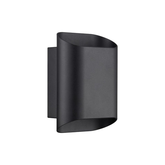 Nico 22 Round Maxi vegglampe utendørs opp/ned IP54 GU10-Utebelysning vegg opp og ned-Nordlux-Svart-2618191003-Lightup.no