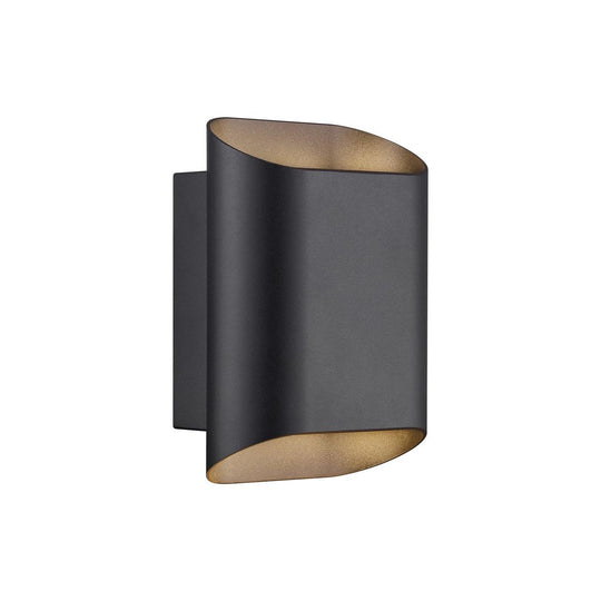 Nico 22 Round Maxi vegglampe utendørs opp/ned IP54 GU10-Utebelysning vegg opp og ned-Nordlux-Svart-2618191003-Lightup.no
