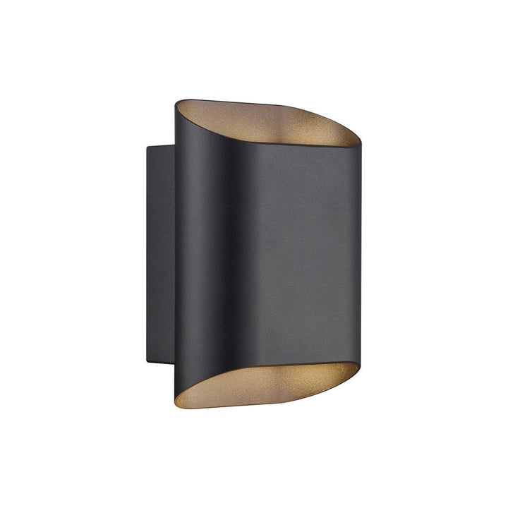 Nico 22 Round Maxi vegglampe utendørs opp/ned IP54 GU10-Utebelysning vegg opp og ned-Nordlux-Svart-2618191003-Lightup.no