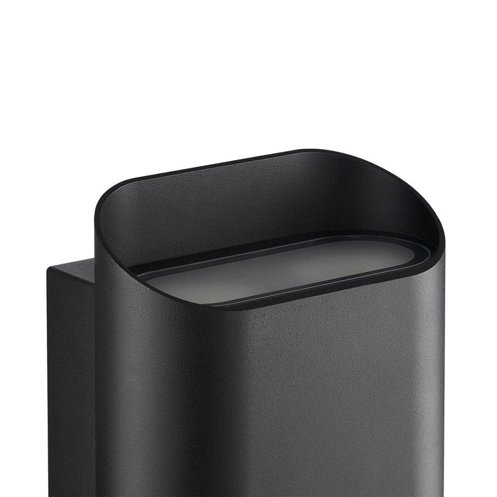 Nico 22 Round Maxi vegglampe utendørs opp/ned IP54 GU10-Utebelysning vegg opp og ned-Nordlux-Svart-2618191003-Lightup.no