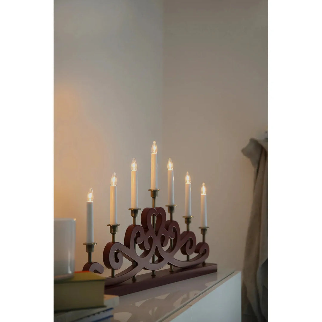 Nightfall adventsstake 7-lys-Julebelysning adventsstake-Marksløjd-Svart-Mrk-705966-Lightup.no
