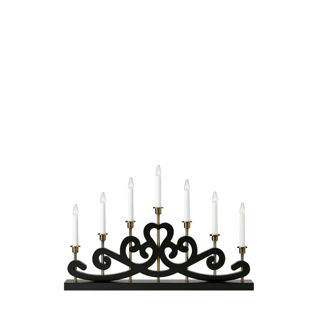 Nightfall adventsstake 7-lys-Julebelysning adventsstake-Marksløjd-Svart-Mrk-705966-Lightup.no