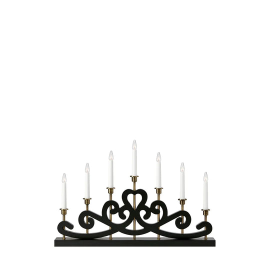 Nightfall adventsstake 7-lys-Julebelysning adventsstake-Marksløjd-Svart-Mrk-705966-Lightup.no