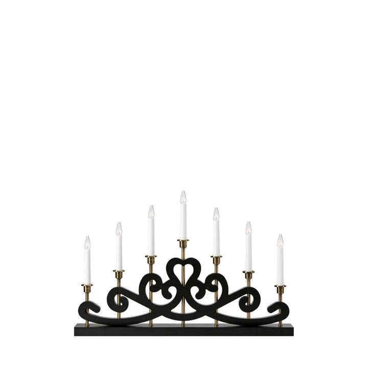 Nightfall adventsstake 7-lys-Julebelysning adventsstake-Marksløjd-Svart-Mrk-705966-Lightup.no
