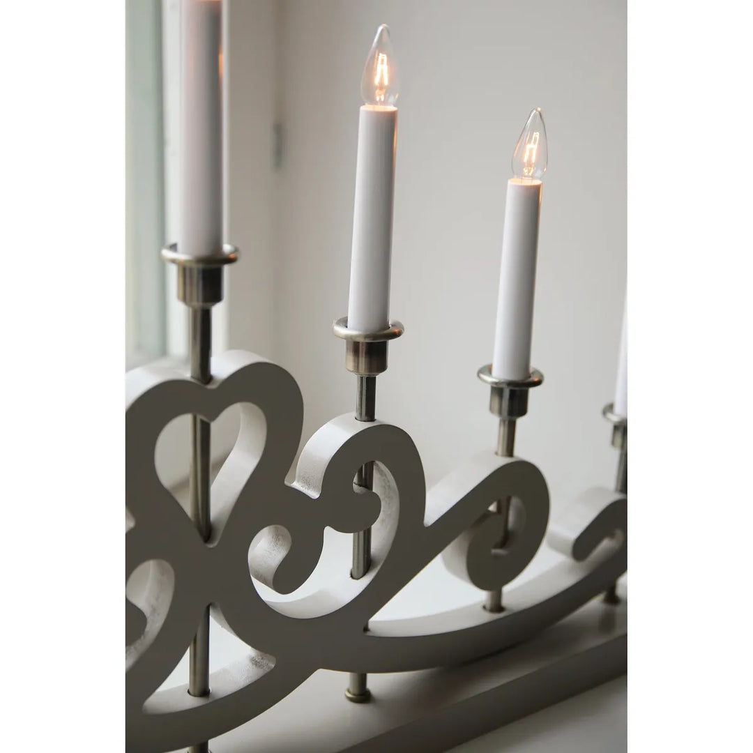 Nightfall adventsstake 7-lys-Julebelysning adventsstake-Marksløjd-Svart-Mrk-705966-Lightup.no