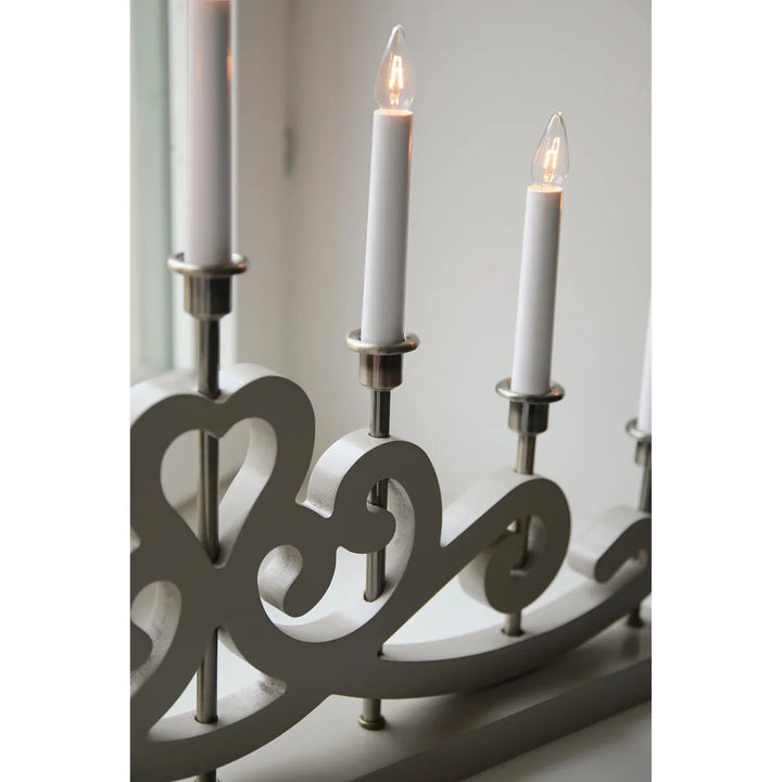 Nightfall adventsstake 7-lys-Julebelysning adventsstake-Marksløjd-Svart-Mrk-705966-Lightup.no