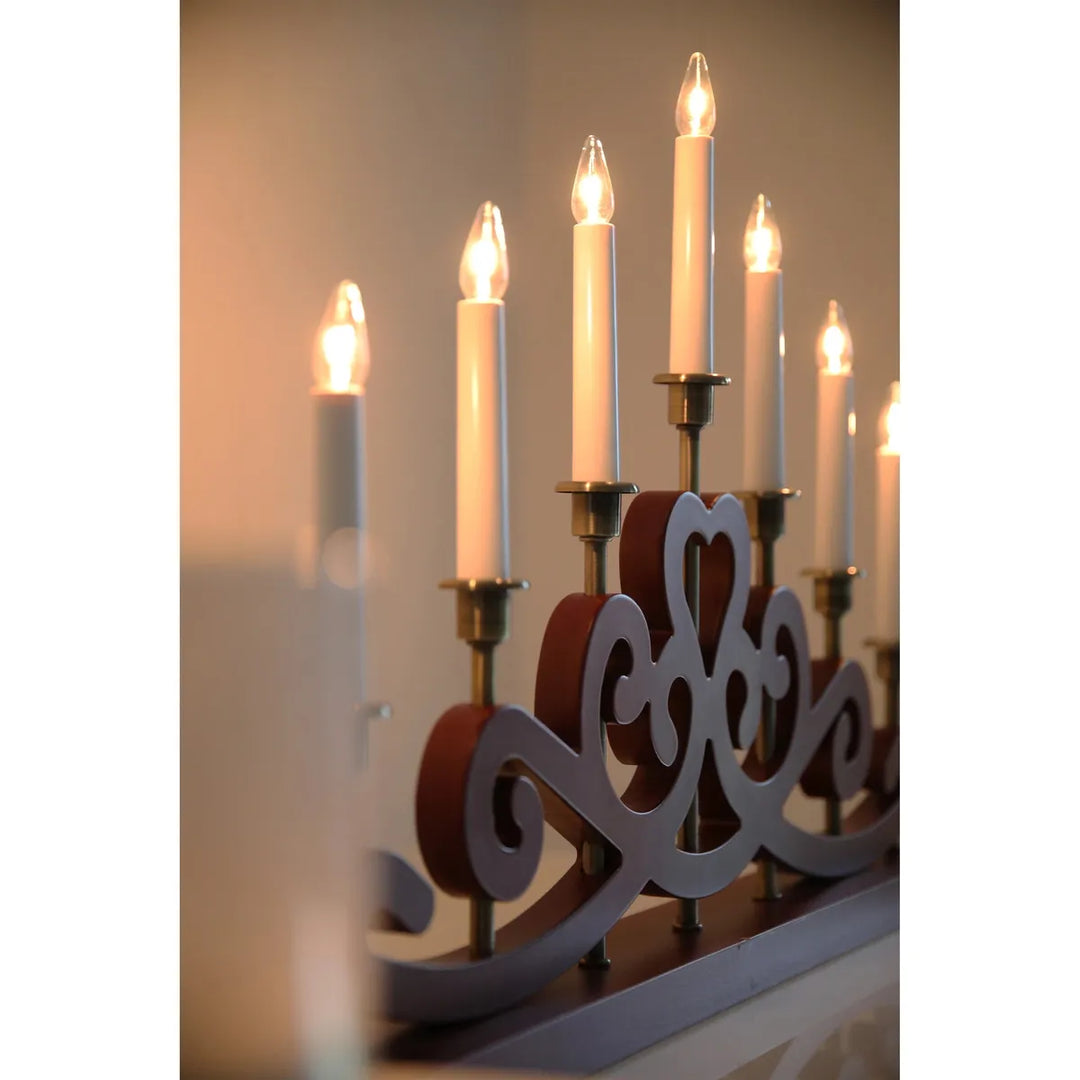 Nightfall adventsstake 7-lys-Julebelysning adventsstake-Marksløjd-Svart-Mrk-705966-Lightup.no