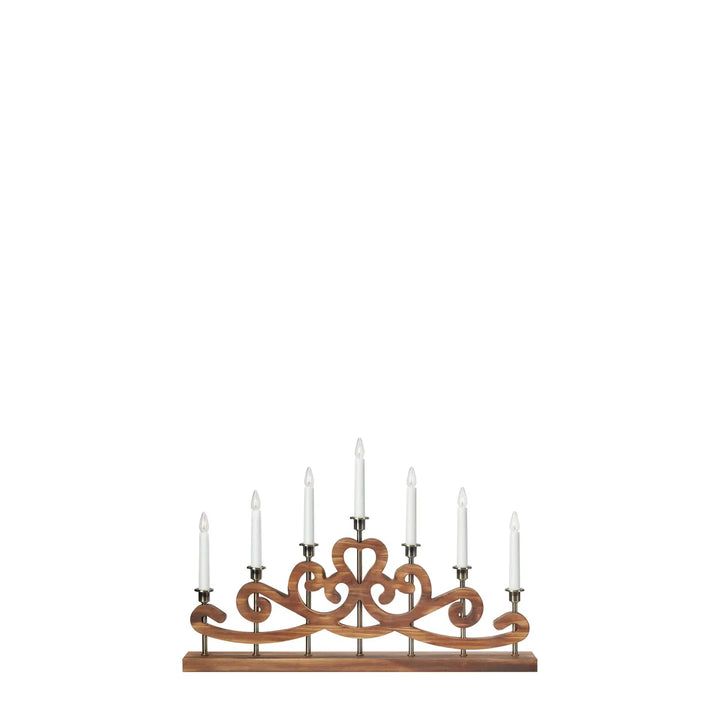 Nightfall adventsstake 7-lys-Julebelysning adventsstake-Marksløjd-Brun-Mrk-706428-Lightup.no