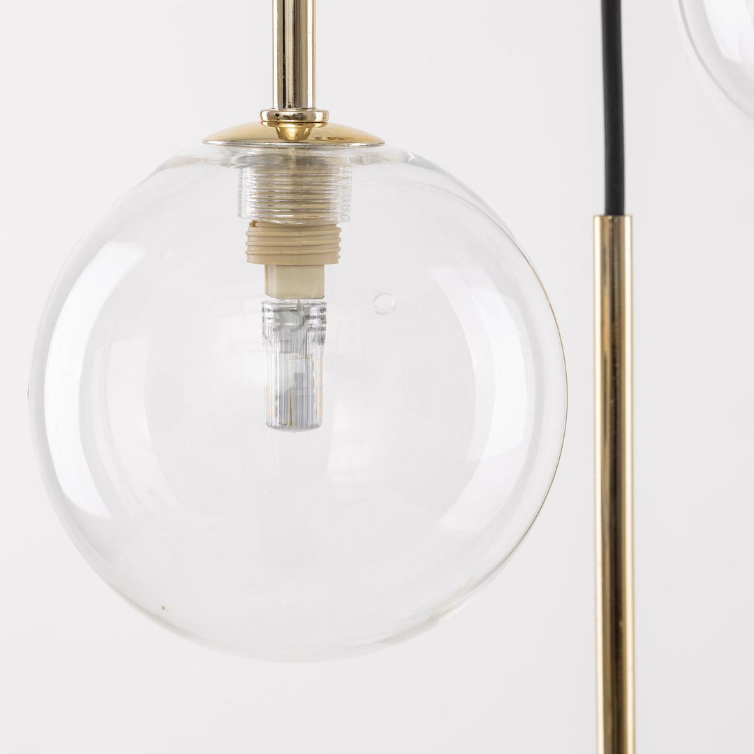 Nilos takpendel 10-lys-Takpendler-TK Lighting-Svart / Gullfarget-TK-5944-Lightup.no