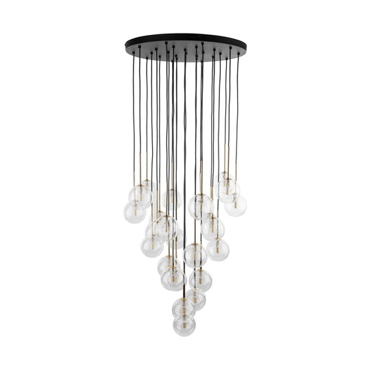 Nilos takpendel 26-lys-Takpendler-TK Lighting-Svart / Gullfarget-TK-10099-Lightup.no